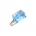 Δαχτυλίδι γυναικείο με γαλάζια πέτρα