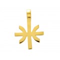 Κίτρινος ανδρικός σταυρός με το σήμα των Έψιλων