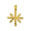 Κίτρινος ανδρικός σταυρός με το σήμα των Έψιλων