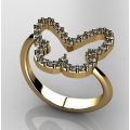 10278 / 14 καράτια, χρυσό, λευκόχρυσο, δαχτυλίδι, γυναικείο Δαχτυλίδια Γυναικεία