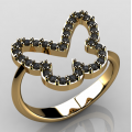 10276 / 14 καράτια, χρυσό, λευκόχρυσο, δαχτυλίδι, γυναικείο Δαχτυλίδια Γυναικεία