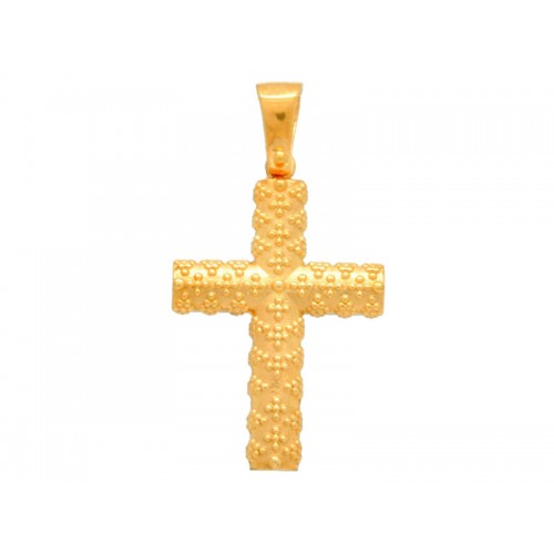 10206 / 14 καράτια, κόκκινο, χρυσό, λευκόχρυσο, σταυρός, γυναικείος Σταυροί