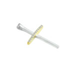 Σταυρός  γυναικείος λευκόχρυσος