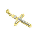 Σταυρός ανδρικός σε κίτρινο χρυσό 