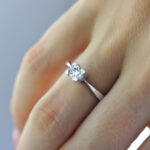 Γυναικείο μονόπετρο με ζιργκόν πέτρα - Image 2