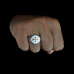 Δαχτυλίδι ασημένιο με των σταυρό των Ναϊτών ιπποτών - Image 2